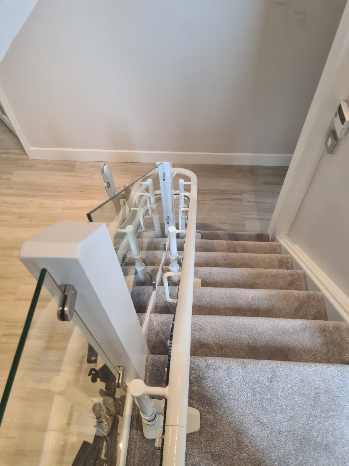 installation of curved stairlift
